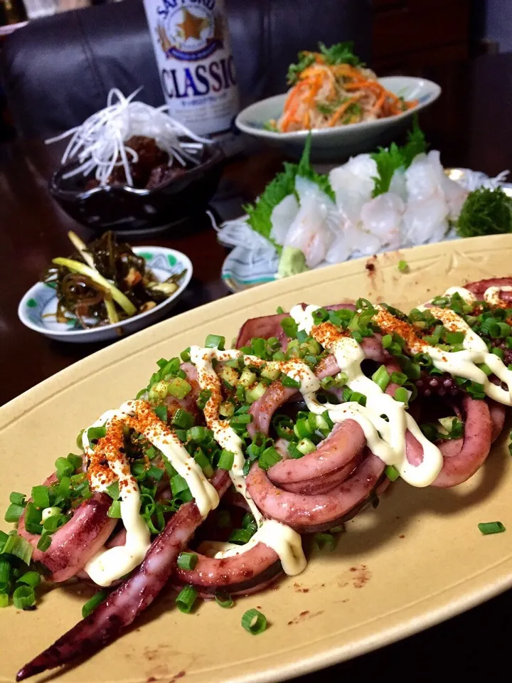 ✨帰宅が遅かったけど頑張って作りました的な晩ご飯🍺✨|中さんさん