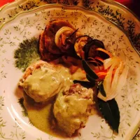 Snapdishの料理写真:Filetto senape verde e verdure|arlotti benedettaさん