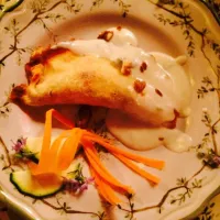 Snapdishの料理写真:Crepes pere e formaggio fuso|arlotti benedettaさん