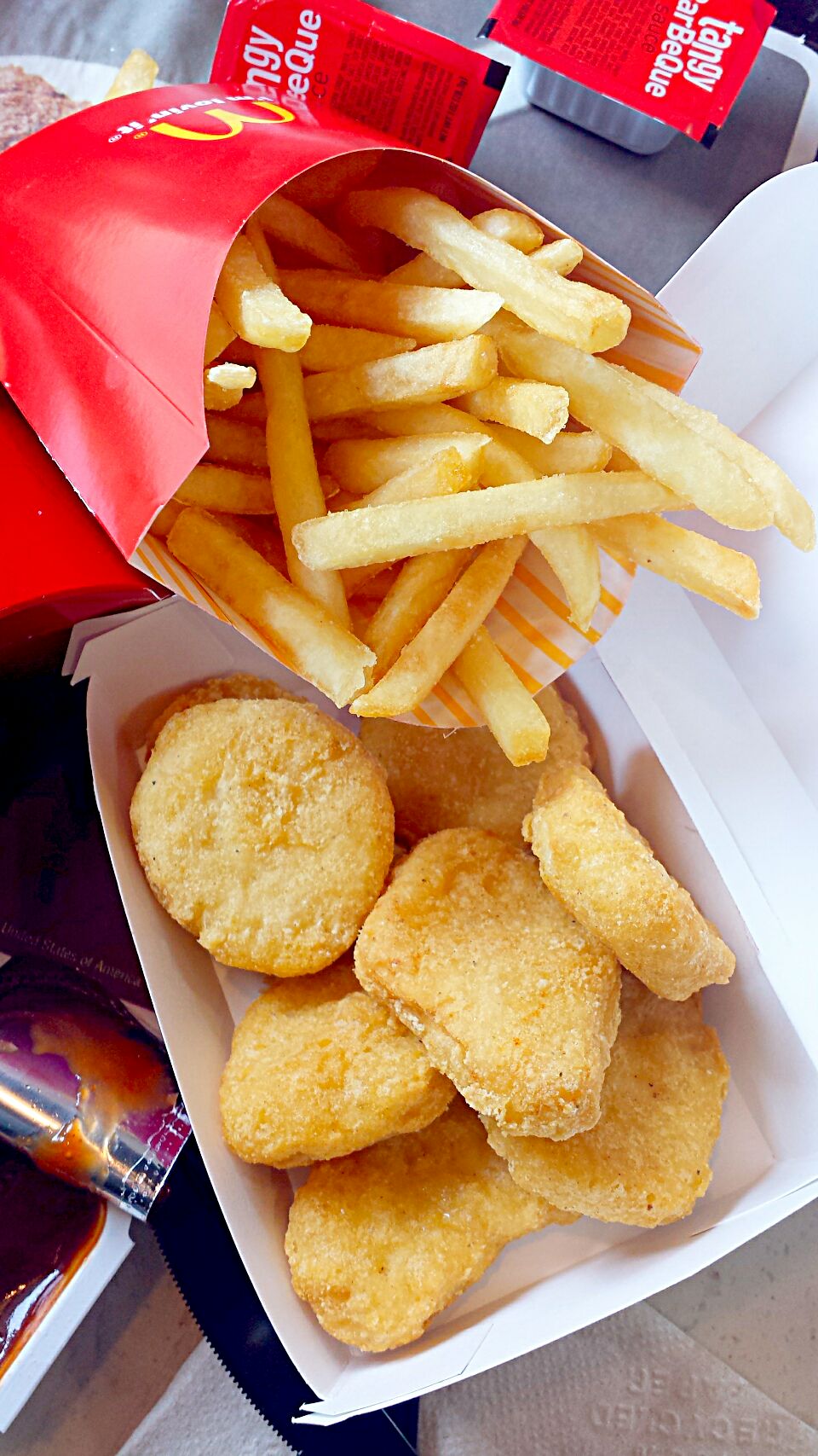 10pc chicken nuggets and fries 3/26