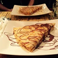 Snapdishの料理写真:Nutella Banana Crêpe|Rebecca Havrefrasさん