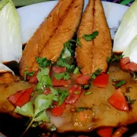 papeda ikan tjolo tjolo typical moluccan food|Molukse Receptenさん