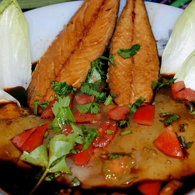 papeda ikan tjolo tjolo typical moluccan food|Molukse Receptenさん