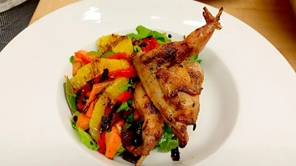 Quail salad|Stephen Harrisonさん