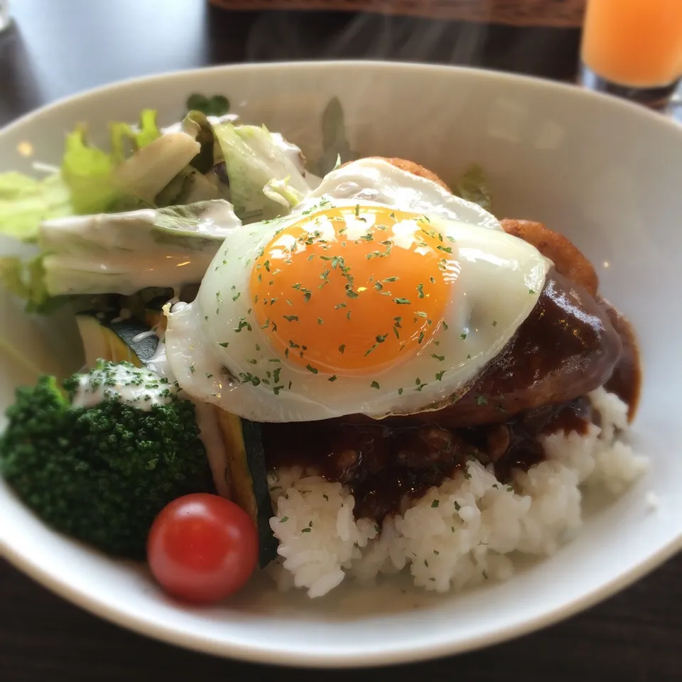 ロコモコ丼|そらまめさん