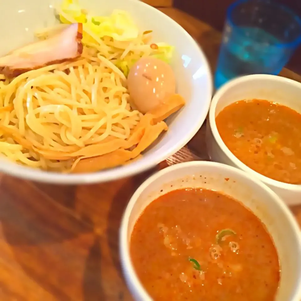 2色味玉つけ麺 辛味噌 海老味噌チョイス！|shuさん