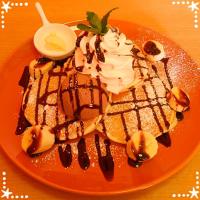 チョコバナナパンケーキ