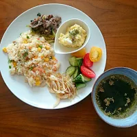 Snapdishの料理写真:ワンプレートランチ☀🍴|mamingoさん