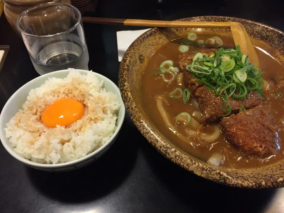 メンチカツ入りカレーうどん定食|小林 均さん