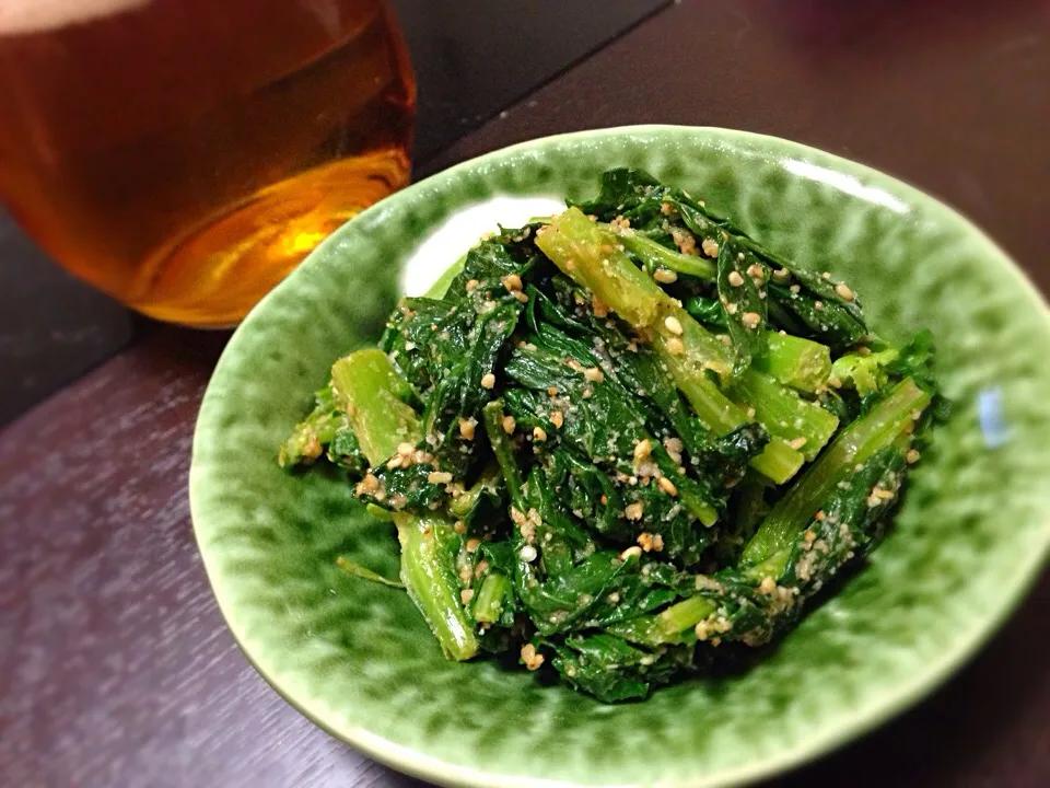 群馬県野菜 かき菜の胡麻和え|りえさん