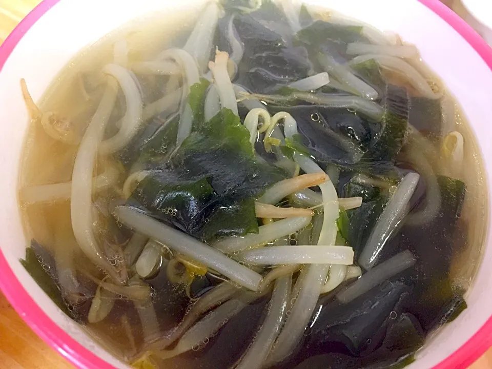 もやしとワカメのスープ|irie-shankさん