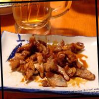 愛媛今治市の焼鳥屋まるとみの鶏皮~♡