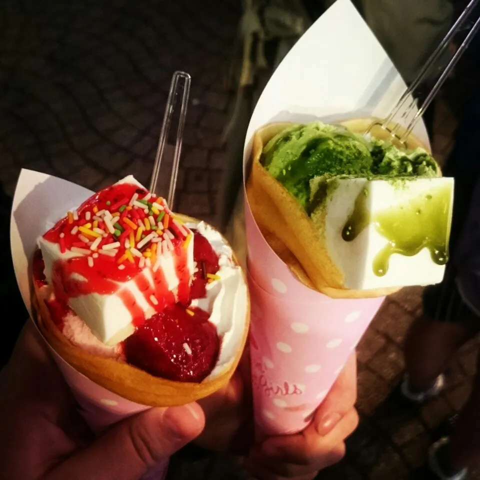 Crepes in Harajuku|Fujiko Toyohashiさん