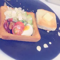 Snapdishの料理写真:朝ごはん🎶|ぽんたさん