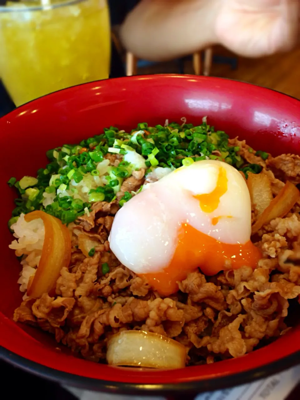 Gyugon with hot spring egg and leek|Pungkeeさん