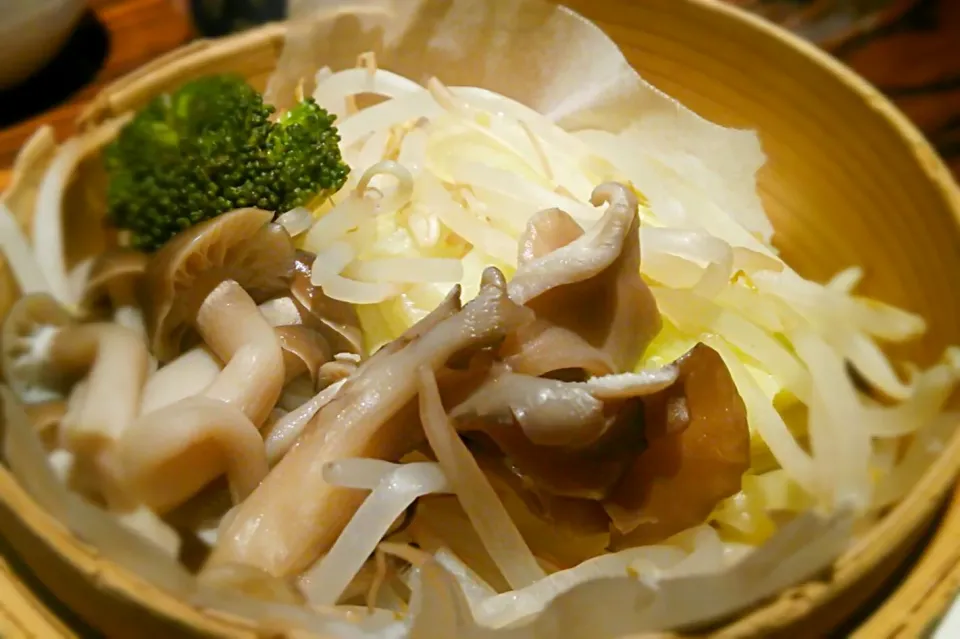 ランチは蒸し野菜と粥で軽めに💮|にゃあ（芸名）さん