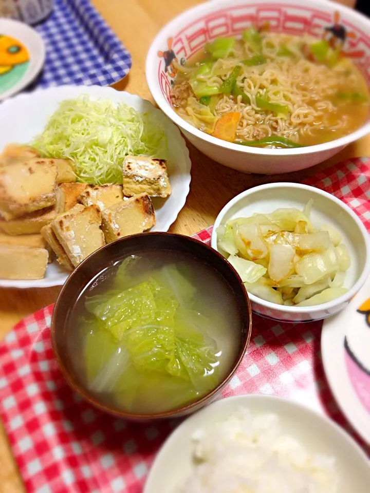 Snapdishの料理写真:高野豆腐と野菜ラーメン|むつみさん