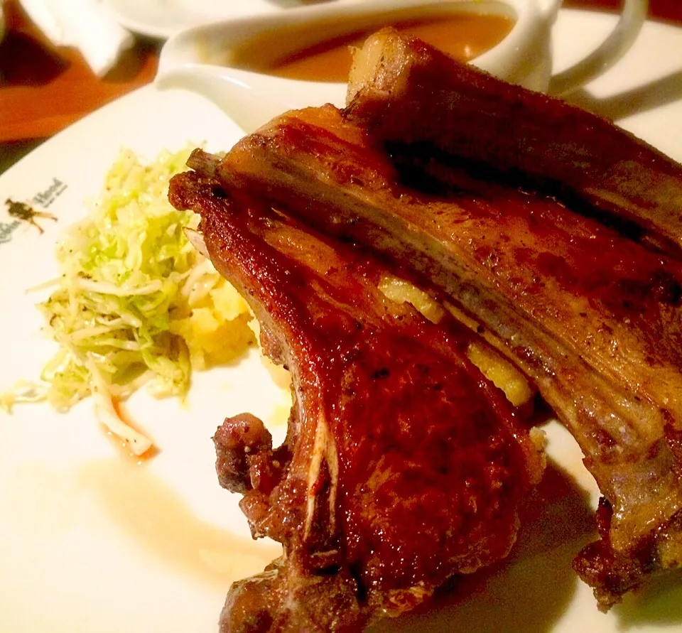 Lamb cutlets     gravy & mint sauce|ひぐちんさん