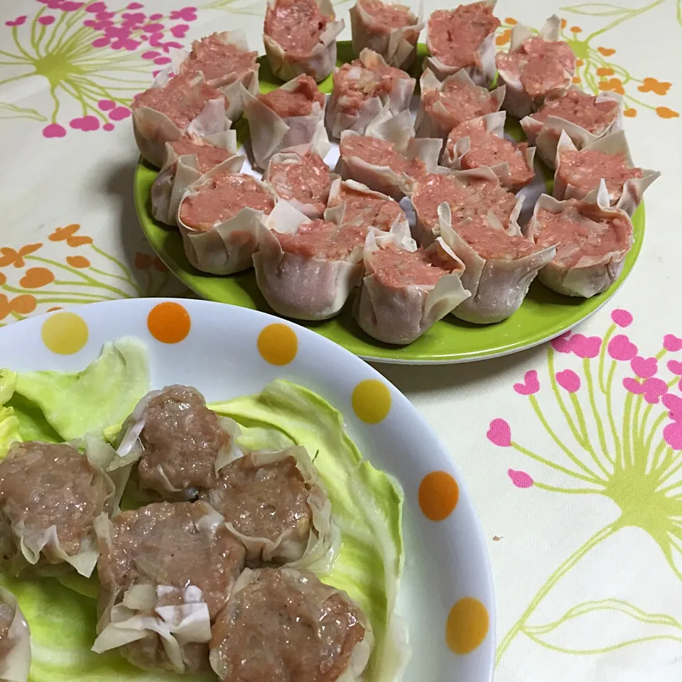 my 1st time and homemade STEAMED MEAT DUMPLING or SHUMAI❤✌|Sumalee Hyunahさん