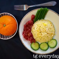 Fried egg rice with bacon|ntranggiang1@yahoo.comさん