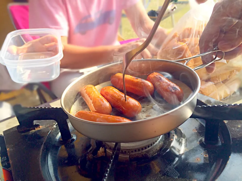 ウィンナーのバター焼き|もっちさん