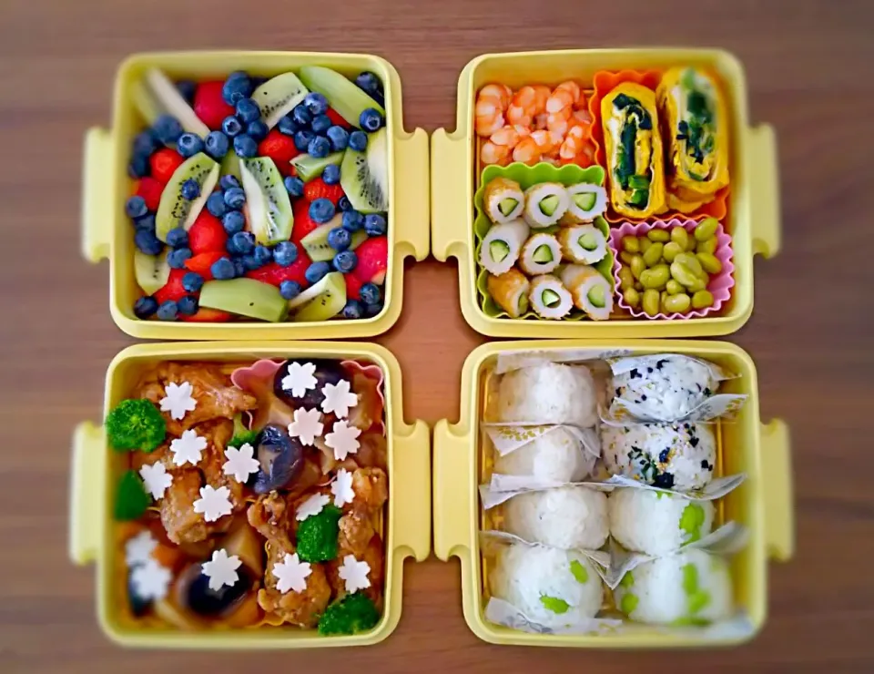 お花見楽チン弁当|なべよしさん