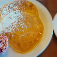 Snapdishの料理写真:Swedish pancakes and bacon|Jessica Wallin Bowmanさん