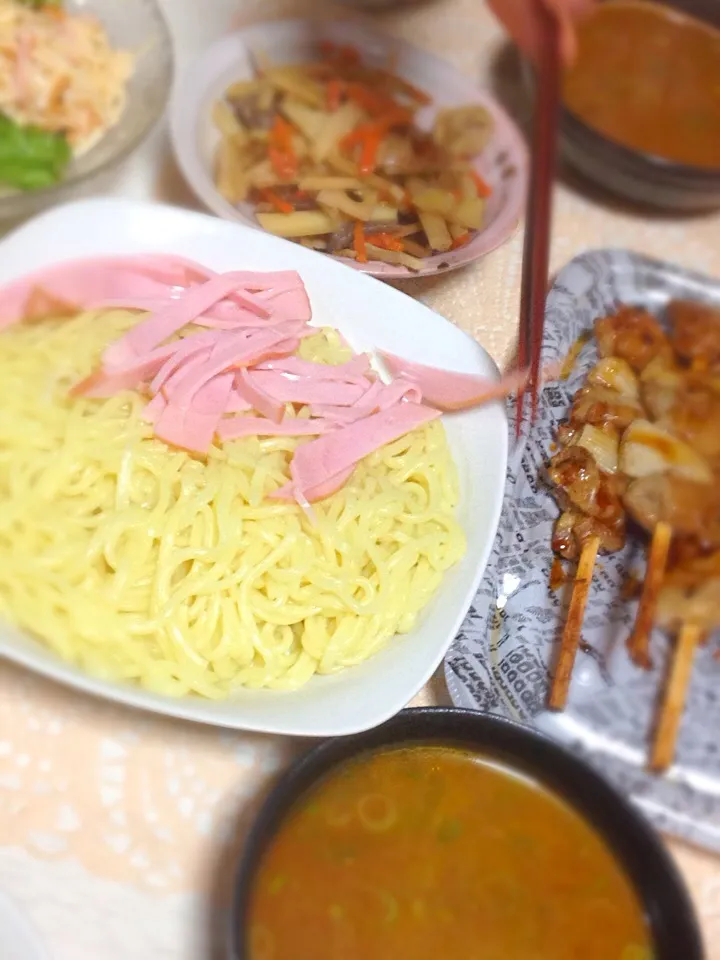 Snapdishの料理写真:パート上がりに疲れたからカレーつけ麺|あやにん食堂さん