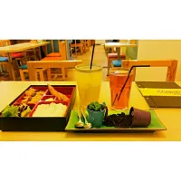 taste guys! #icetea #ocha #bento #chicken #unique #kulinerbdg #indonesia|Destiwさん