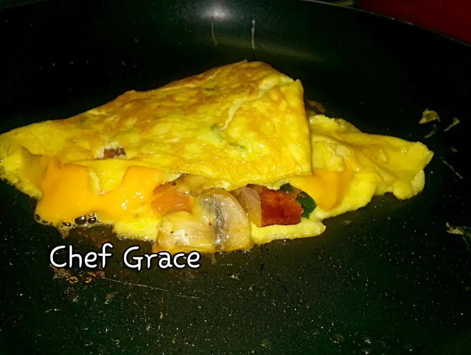 eggs spinach bacon tomatoes|grace flambertさん