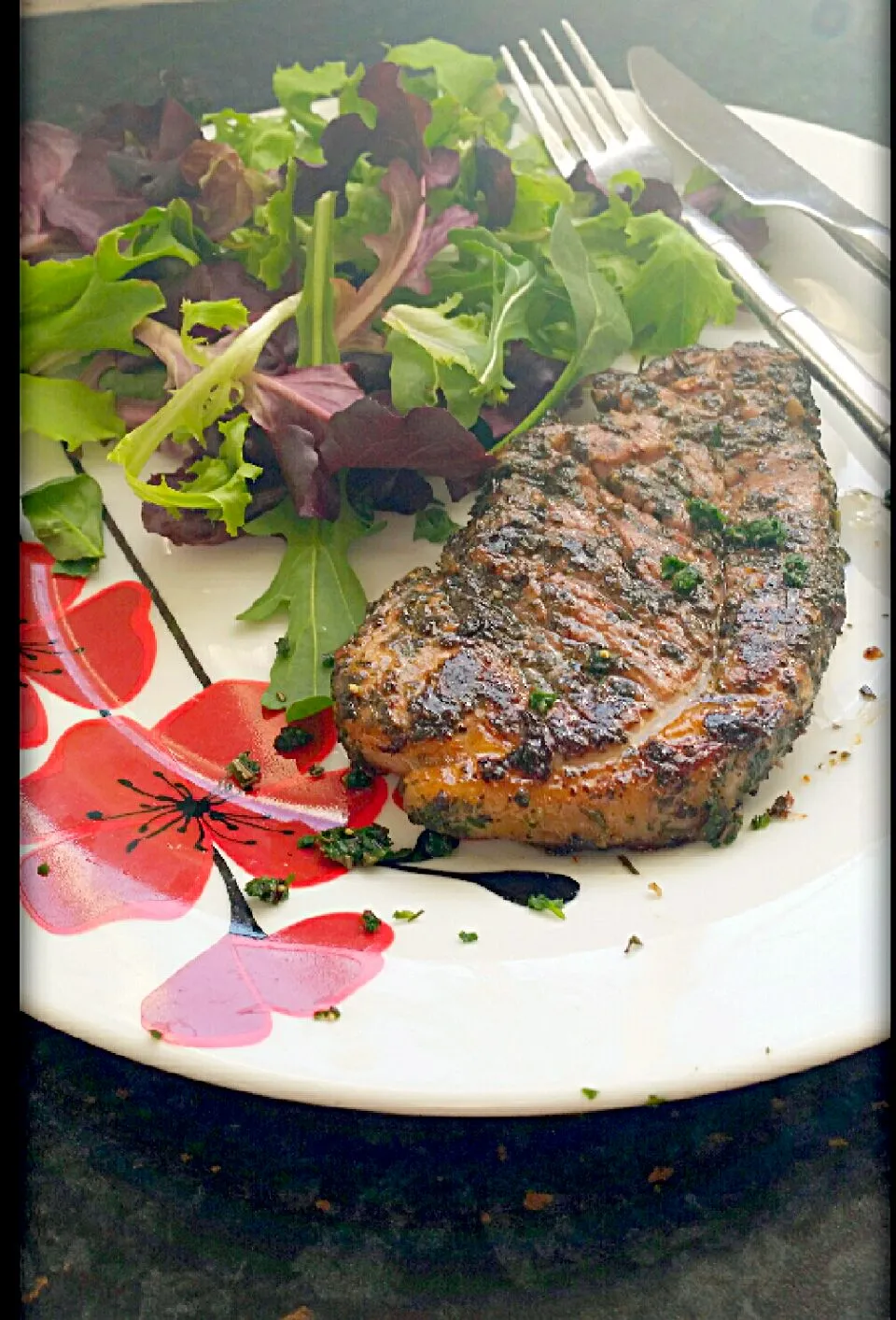 herby lamb leg steak|jane yongさん