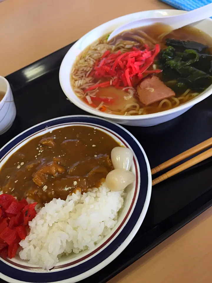 今日は社食のラーメンセット|wildcat山猫さん