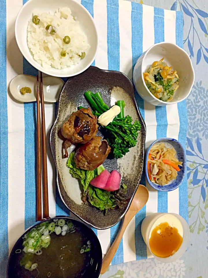 椎茸の肉詰め  今日の晩ご飯|ようこさん