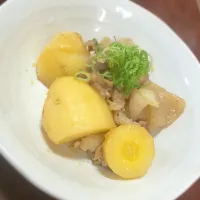 Snapdishの料理写真:初肉じゃが♪ホワイトキャロット入り♡/|N.A.O.M.I.xxivさん