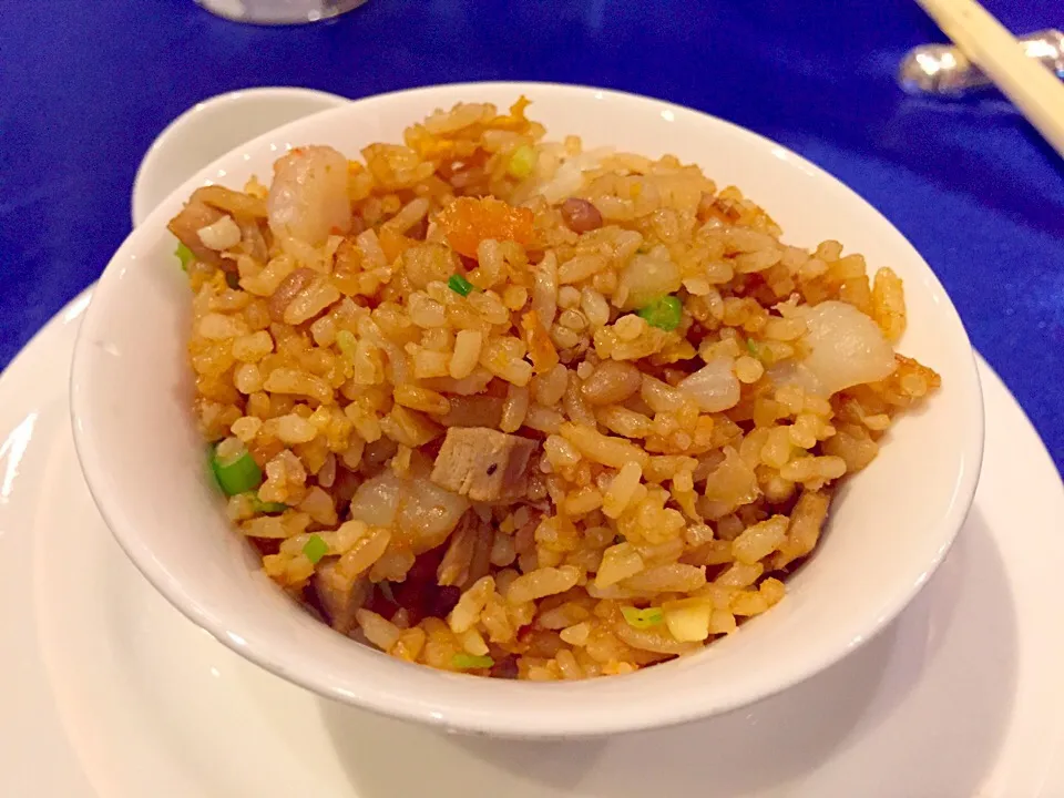 Fried mixed rice with roasted duck & chestnut|Sky Blueさん