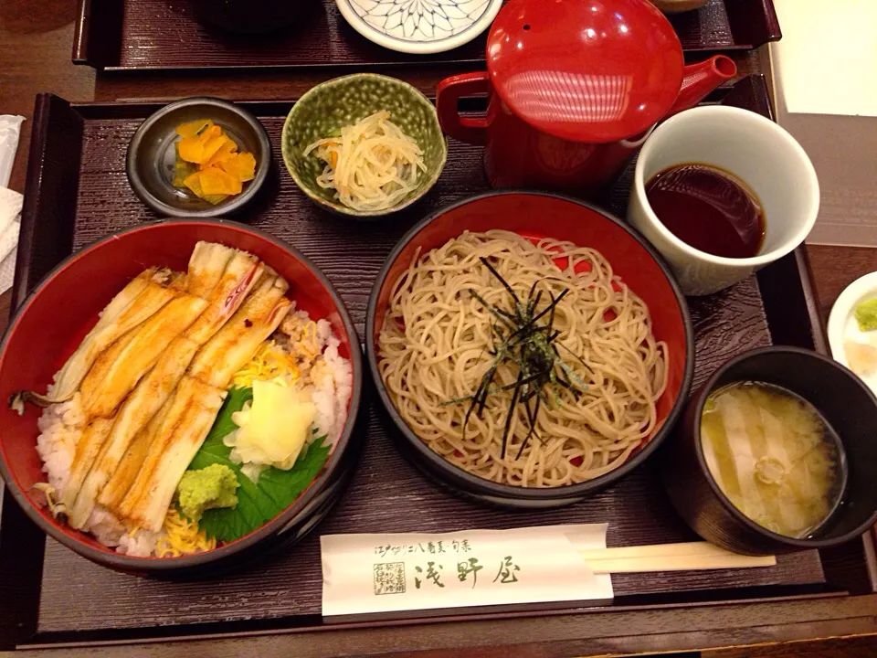 煮穴子丼とそばセット|hamさん