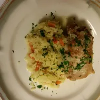 pork with rice pilaf|Joshua Dean Dilleshawさん