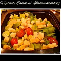 vegetable salad with Itlalian dressing|Ms.Lacroixさん