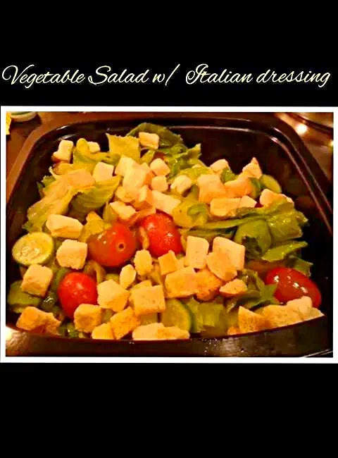 vegetable salad with Itlalian dressing|Ms.Lacroixさん