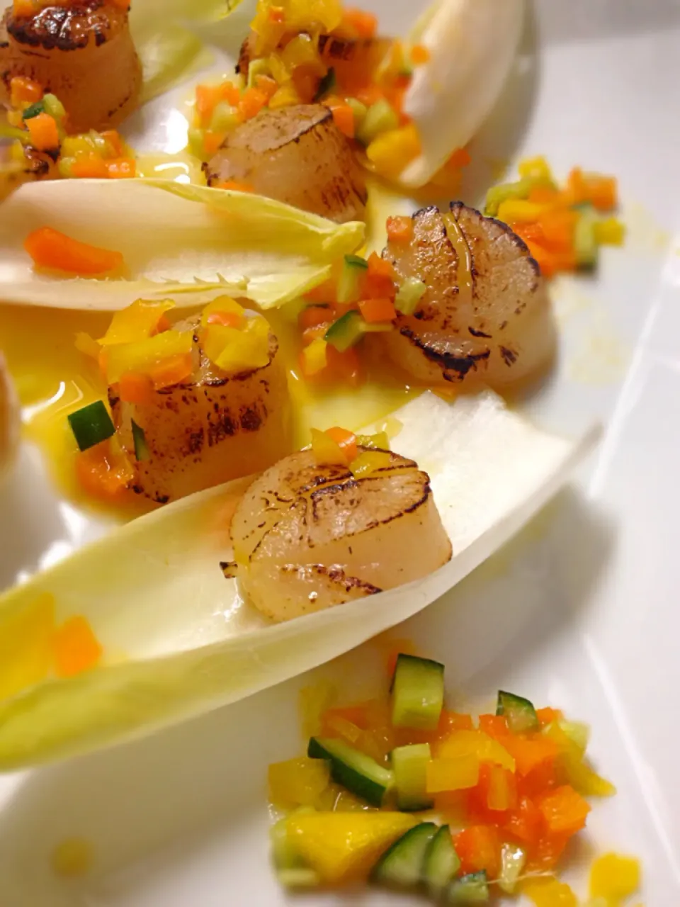 Grilled scallops and Sayaka's mango salsa|Sayakaさん