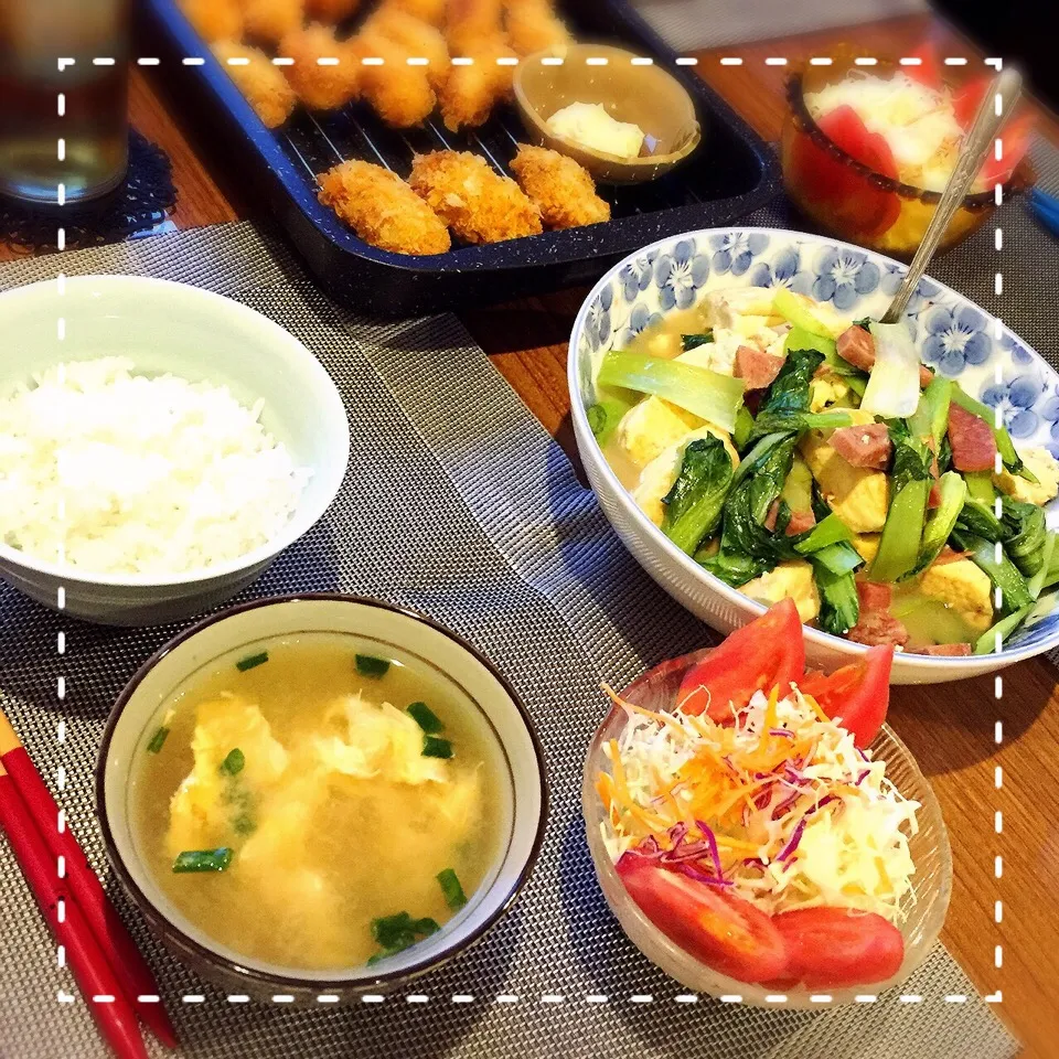 Snapdishの料理写真:2015/03/31夕ご飯|Airi Ooshiroさん