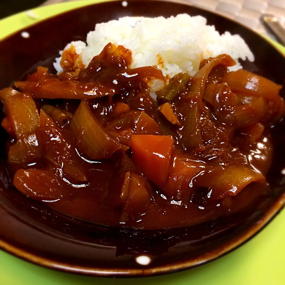 Snapdishの料理写真:子どもパーティー③                     炊飯器でハヤシライス|志野さん