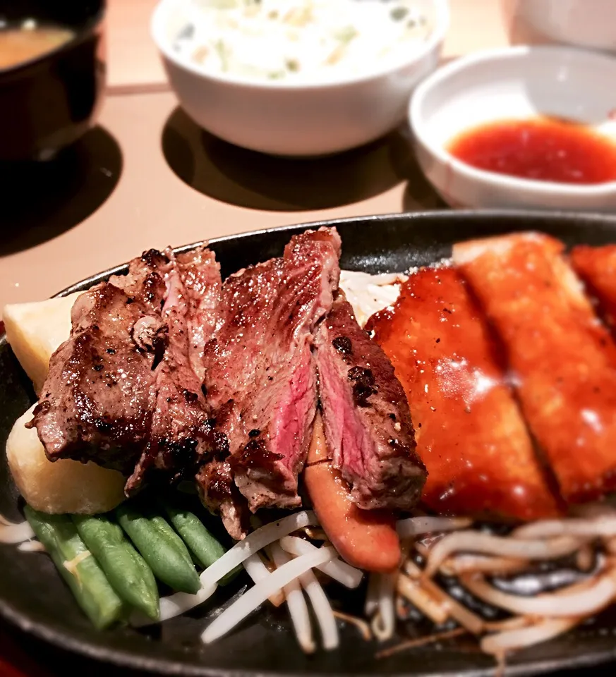 ステーキミックス定食|tonさん