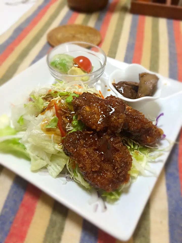 ソースカツ丼٩(ˊᗜˋ*)و|あーたんさん