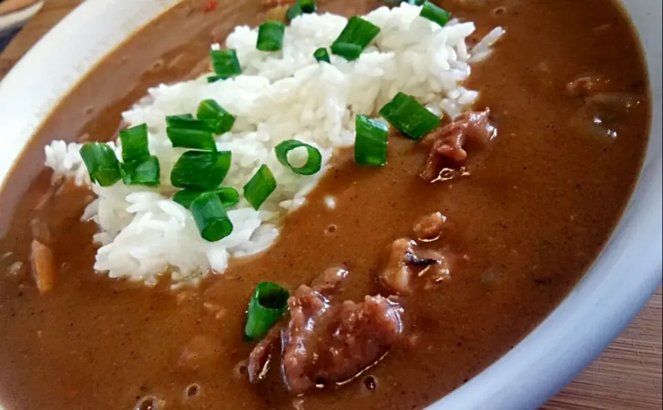 Chicken Rabbit and Wild Boar Sausage Gumbo.|Robert Schneiderさん