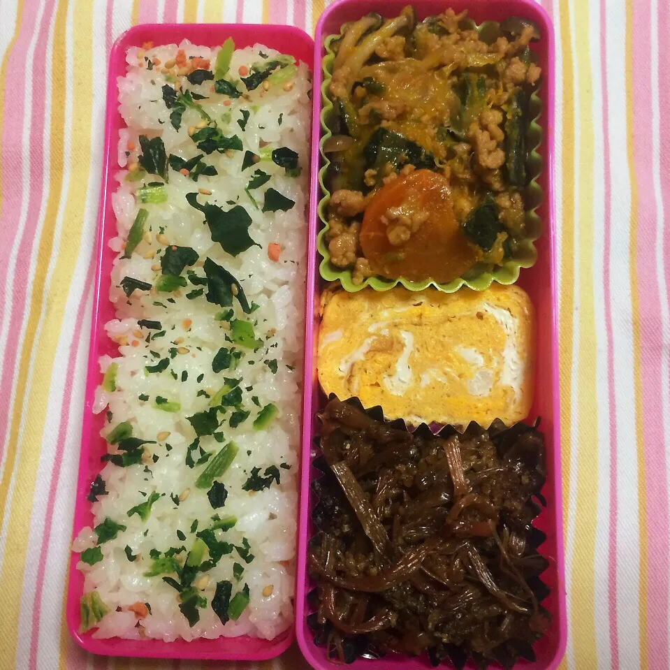 本日のお弁当♡ 土筆の佃煮入れて、春ですね(((o(*ﾟ▽ﾟ*)o)))|かよさん