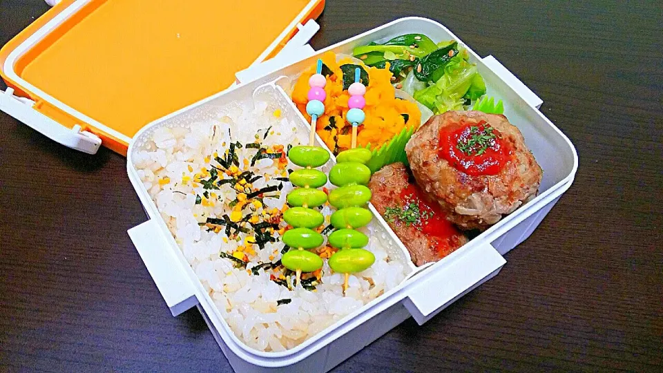 Snapdishの料理写真:自分弁当☆今日から新年度(*´-`)🌌|pikyuさん