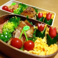 Snapdishの料理写真:4月1日2人弁当🌷🌷