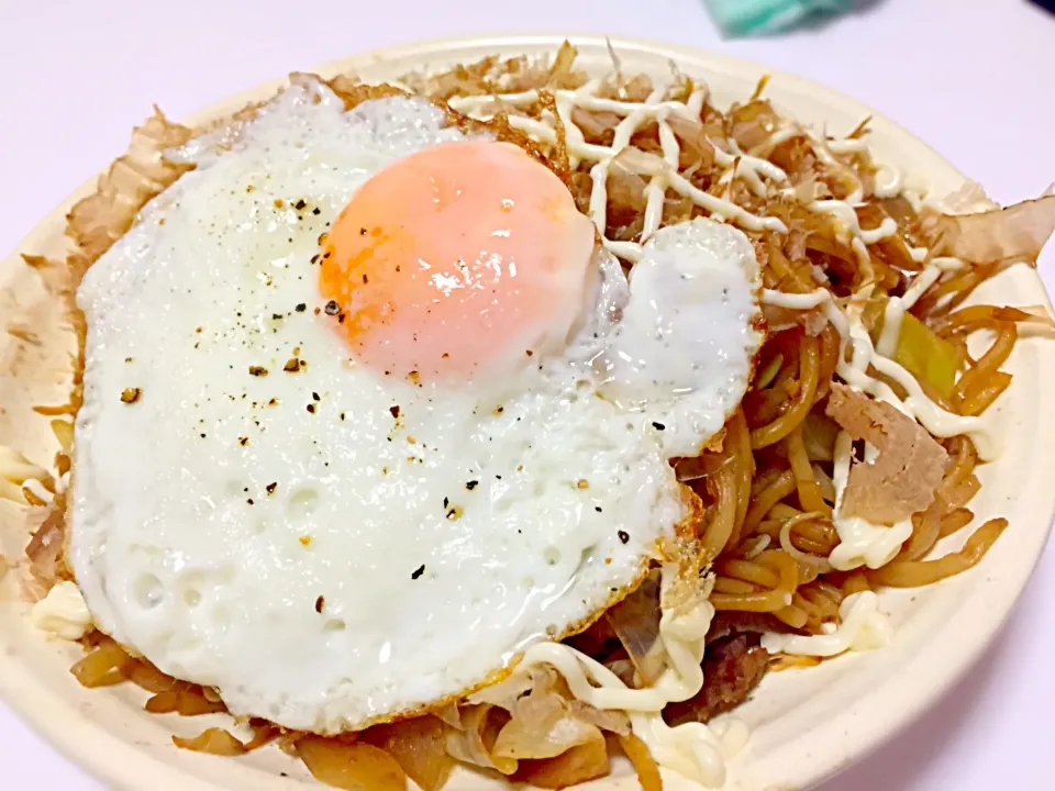 パパの焼きそばー❤︎|ゅぃさん