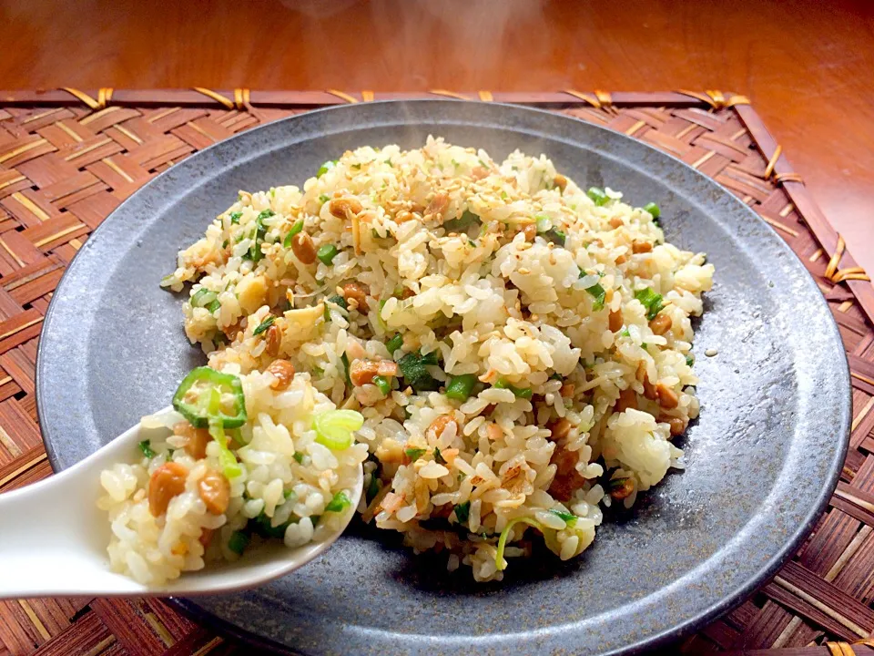 Snapdishの料理写真:Natto Fried Rice🍳納豆炒飯|🌈Ami🍻さん